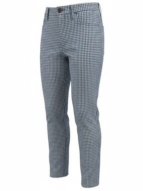 Lee Blue Checkered Ankle Pants